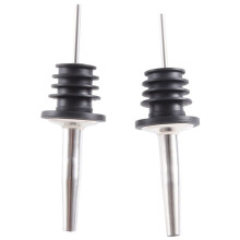 4Pcs Stainless Steel Whisky Liquor Oil Wine Bottle Pourer Cap Spout Stopper Mouth Dispenser Bartender Home Bar Party Accessories