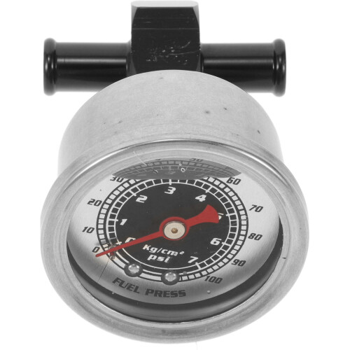 2Ensembles Manomètres Auto Pression Huile Alliage Aluminium Noir