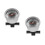 2Ensembles Manomètres Auto Pression Huile Alliage Aluminium Noir 10