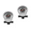 2Ensembles Manomètres Auto Pression Huile Alliage Aluminium Noir 7