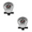 2Ensembles Manomètres Auto Pression Huile Alliage Aluminium Noir 4