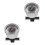 2Ensembles Manomètres Auto Pression Huile Alliage Aluminium Noir 6