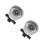 2Ensembles Manomètres Auto Pression Huile Alliage Aluminium Noir 9