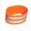 2Pièces Brassards Réfléchissants Orange Élastiques Confortables Sport 3