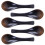 25Pcs Simple Style Black Ceramic Soup Spoons Bulk Home and Restaurant 1