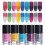 3Pièces Vernis À Ongles Mat Thermique Changeantes Multi 1