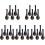 25Pcs Simple Style Black Ceramic Soup Spoons Bulk Home and Restaurant 4