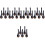 25Pcs Simple Style Black Ceramic Soup Spoons Bulk Home and Restaurant 6