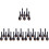25Pcs Simple Style Black Ceramic Soup Spoons Bulk Home and Restaurant 7