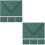 8Pièces Enveloppes Papier Vert Découpées Invitation Mariage 5