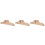 3Pièces Fixations En Bois Khaki Pour Supports De Cloison À 4