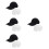 4Ensembles Inserts Bump Casquette Baseball Protection Colorée 6