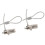 2Pièces Câble De Argenté Pour Ordinateur Portable Et 4