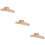 3Pièces Fixations En Bois Khaki Pour Supports De Cloison À 9