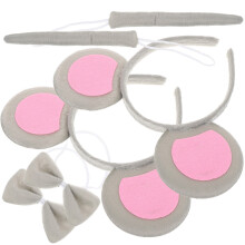 6Sets Animal Costume Accessories Mouse Ears Tail Bow Tie for Women