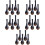 25Pcs Simple Style Black Ceramic Soup Spoons Bulk Home and Restaurant 9