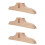 3Pièces Fixations En Bois Khaki Pour Supports De Cloison À 8
