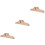 3Pièces Fixations En Bois Khaki Pour Supports De Cloison À 5