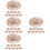 40Pcs Mini Straw Craft Hats Lightweight Woven Doll Decor 8