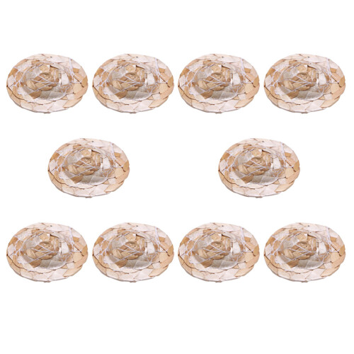 40Pcs Mini Straw Craft Hats Lightweight Woven Doll Decor 2