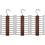3Pcs Light Brown Multi-Purpose Belt Tie Scarf Rack for Home 6