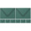 8Pièces Enveloppes Papier Vert Découpées Invitation Mariage 2