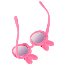 4Pcs Pink Party Glasses for Kids, Fun Bunny Ear Sunglasses Photo Props
