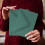 8Pièces Enveloppes Papier Vert Découpées Invitation Mariage 7