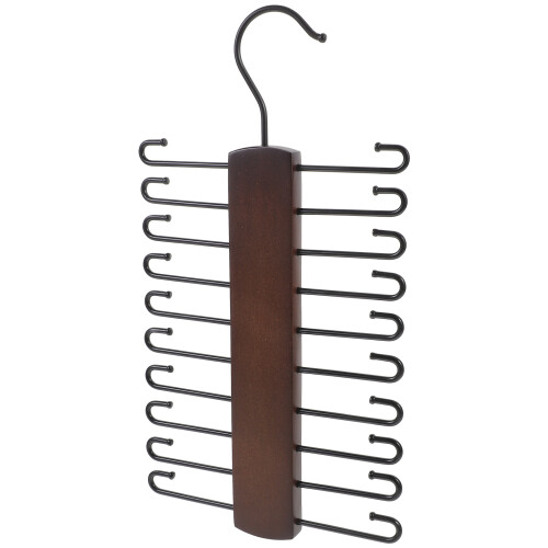 3Pcs Light Brown Multi-Purpose Belt Tie Scarf Rack for Home 2