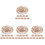 40Pcs Mini Straw Craft Hats Lightweight Woven Doll Decor 4