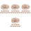 40Pcs Mini Straw Craft Hats Lightweight Woven Doll Decor 5