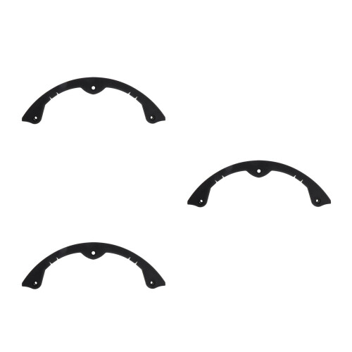 3Sets Pbt Skateboard Deck Protector Black Impact Bumper Guards 2