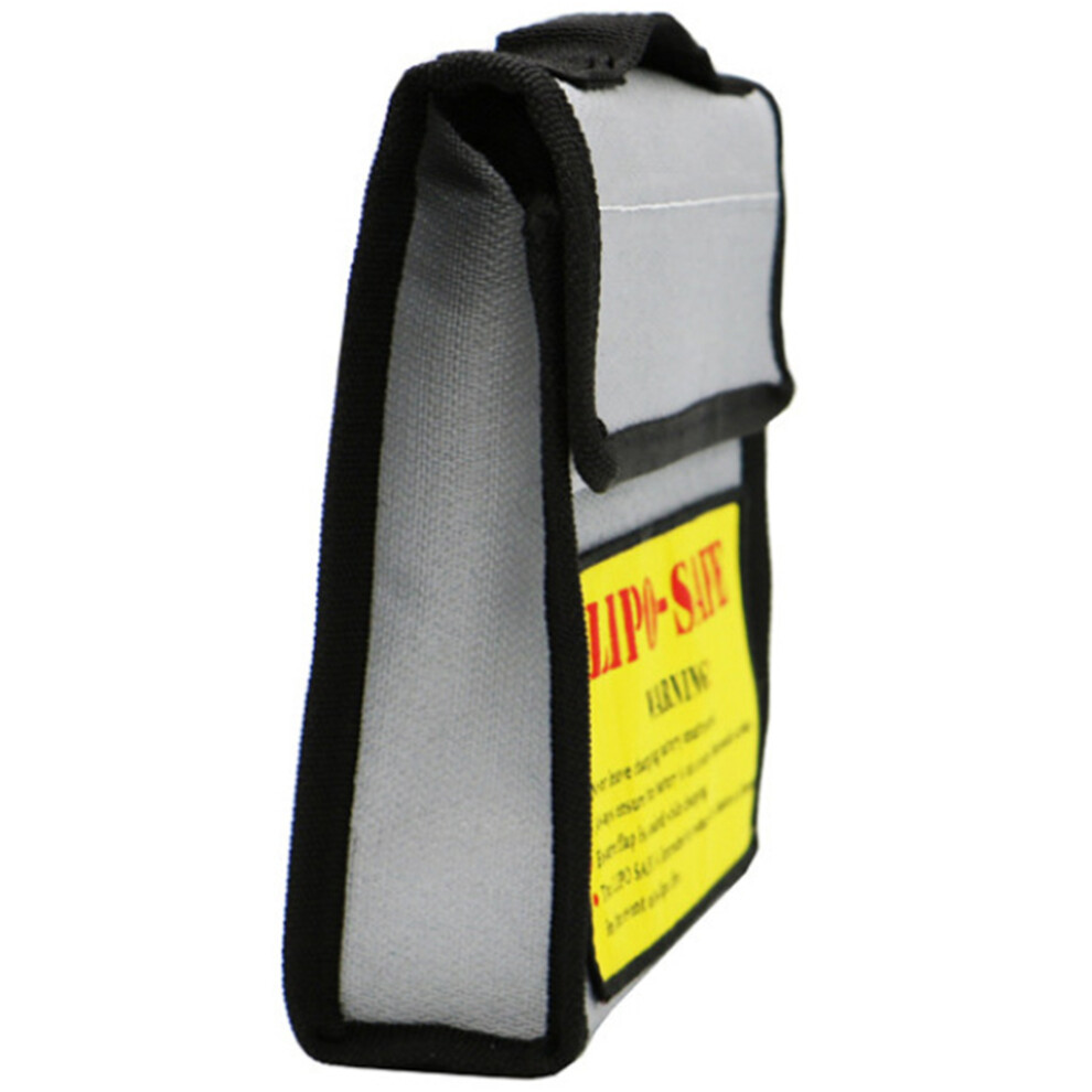2Pcs Fireproof Battery Bag Pvc Fiberglass Durable Storage Pouch Silver 353813215629