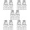 100Pcs Strong Replaceable Quick Release Wheel Skewer Springs Silver 10