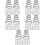 100Pcs Strong Replaceable Quick Release Wheel Skewer Springs Silver 9