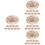 40Pcs Mini Straw Craft Hats Lightweight Woven Doll Decor 7