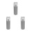 3Pcs Grey Iron Plastic Blind Cord Weights Curtain Pull Handles 8