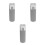 3Pcs Grey Iron Plastic Blind Cord Weights Curtain Pull Handles 4