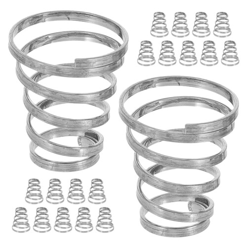 100Pcs Strong Replaceable Quick Release Wheel Skewer Springs Silver 2