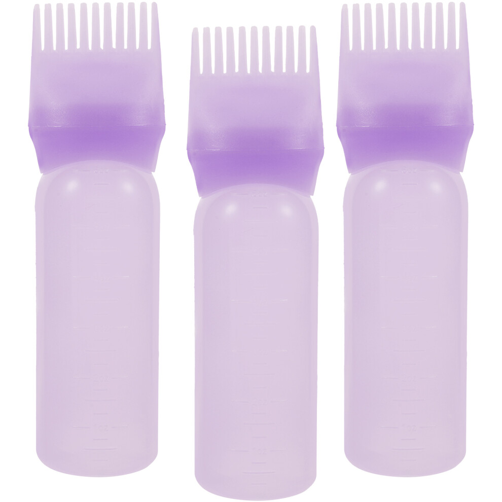 Totority 15Pcs Root Comb Hair Color Applicator Bottles Violet For Styling