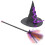 5Sets Plastic and Polyester Witch Hat Broom Kit Halloween Dress-Up 1