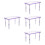 4Pcs Lavender Delicate Hamster Bed Versatile Hideaway for Home Pets 8