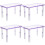 4Pcs Lavender Delicate Hamster Bed Versatile Hideaway for Home Pets 7