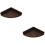 2Pcs Wall-Mounted Floating Shelf Coffee Wood Organizer for Home Decor 8
