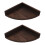 2Pcs Wall-Mounted Floating Shelf Coffee Wood Organizer for Home Decor 7