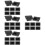 32Pcs Reliable Black Plastic Speaker Grip Handles for Amplifier Cases 7