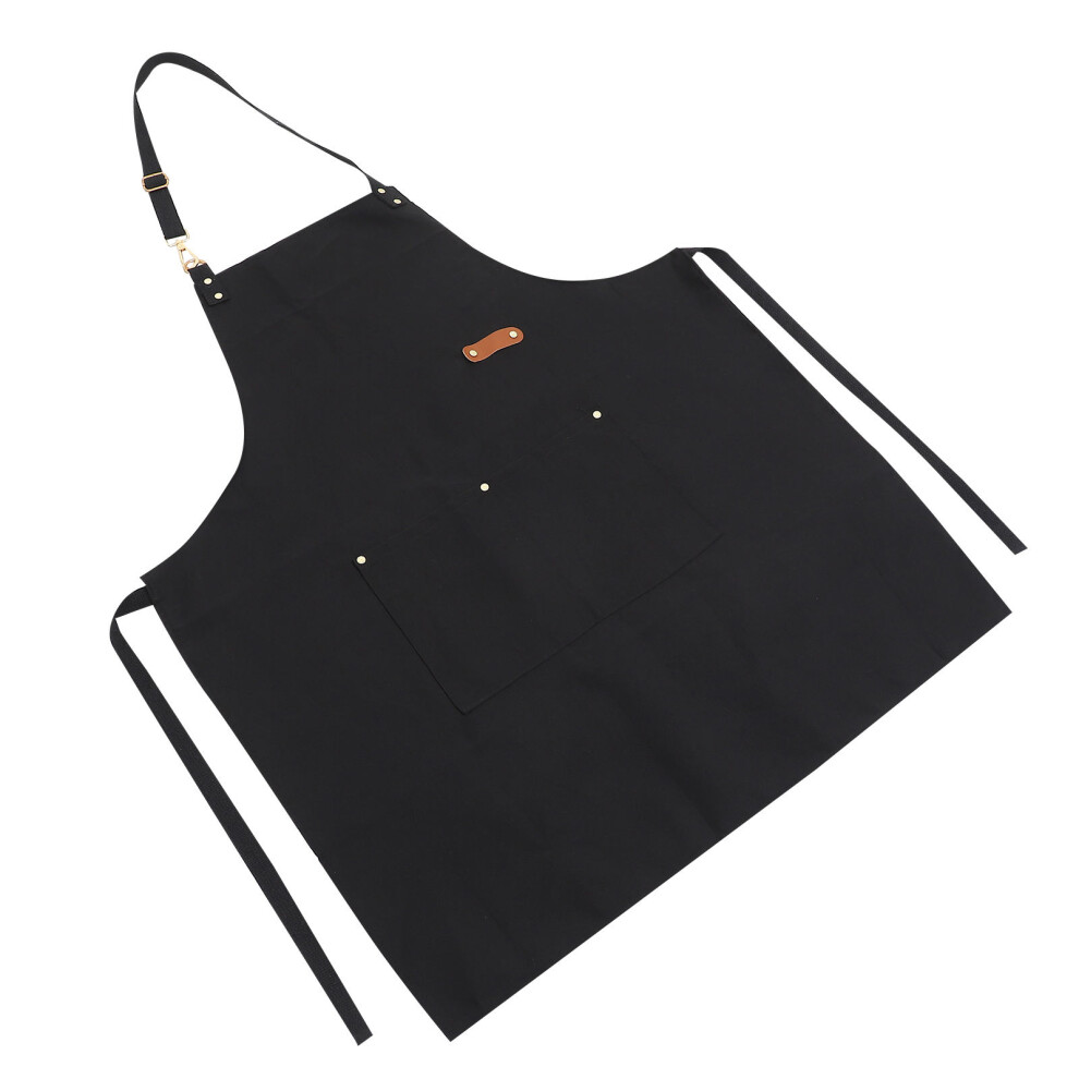 2Pcs Black Kitchen Aprons Durable Oil-Splashing Aprons For Cooking 353813253492