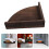 2Pcs Wall-Mounted Floating Shelf Coffee Wood Organizer for Home Decor 11