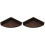 2Pcs Wall-Mounted Floating Shelf Coffee Wood Organizer for Home Decor 4
