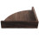 2Pcs Wall-Mounted Floating Shelf Coffee Wood Organizer for Home Decor 2